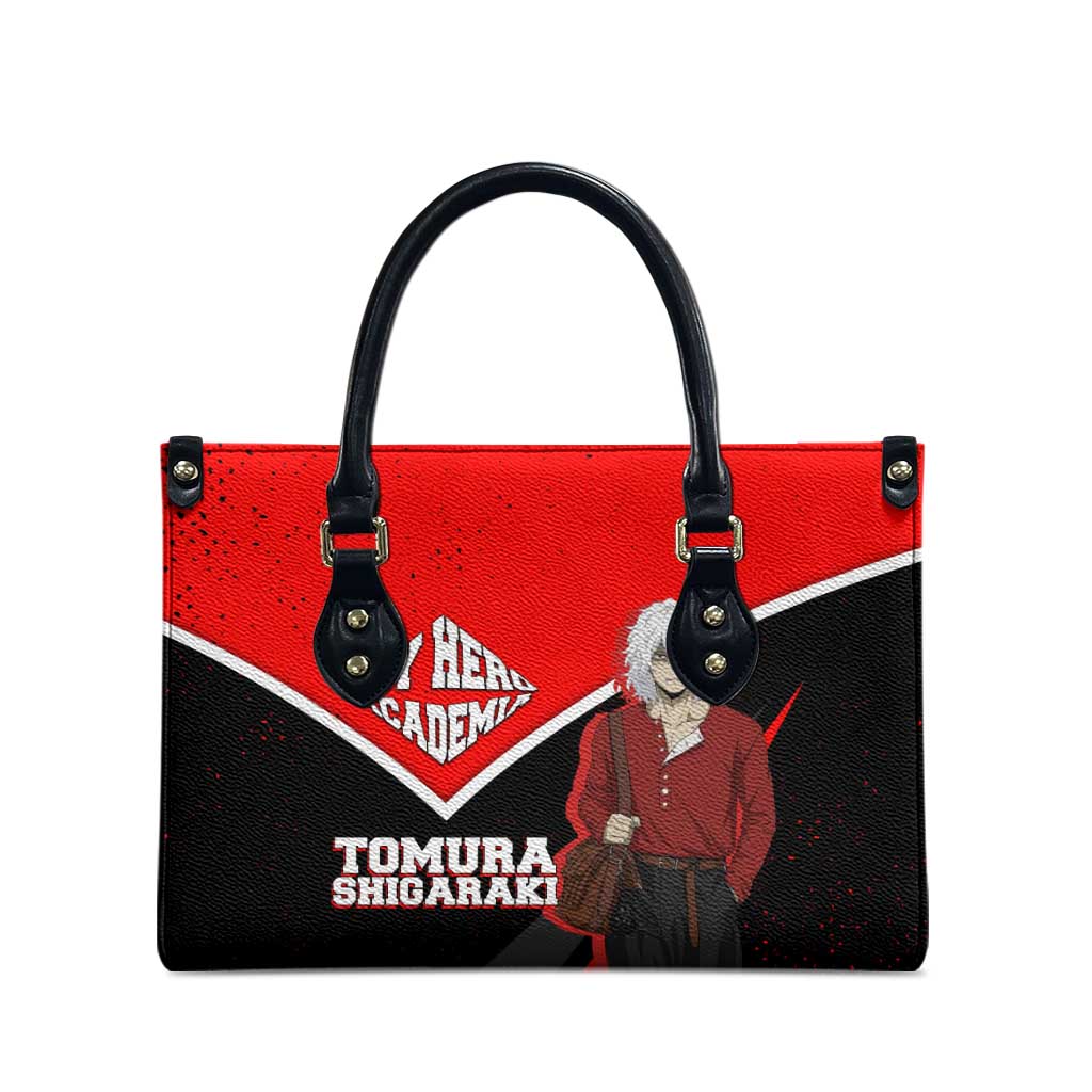 Tomura Shigaraki My Hero Academia Leather Bag Anime Grunge Splatter Graphic Style