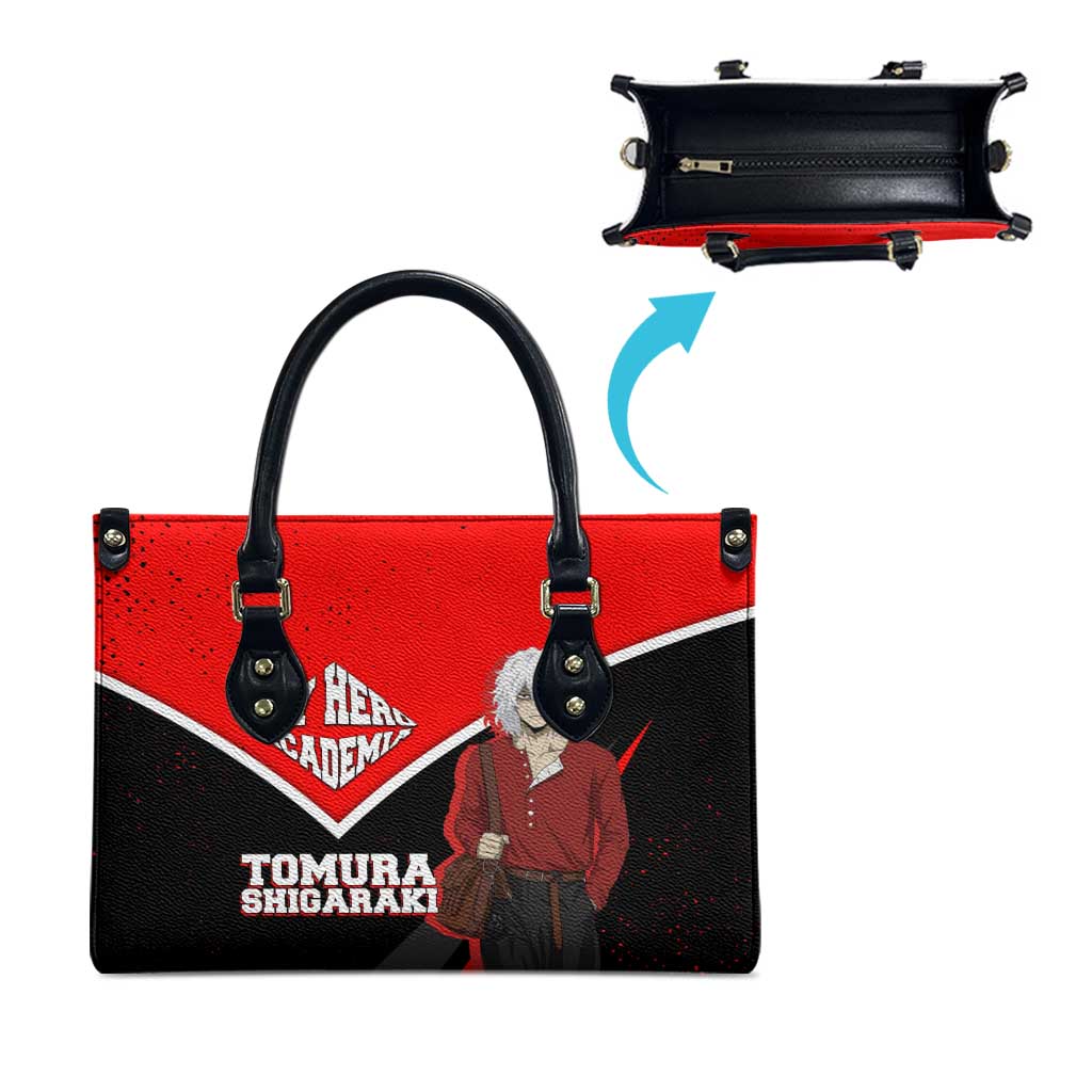 Tomura Shigaraki My Hero Academia Leather Bag Anime Grunge Splatter Graphic Style