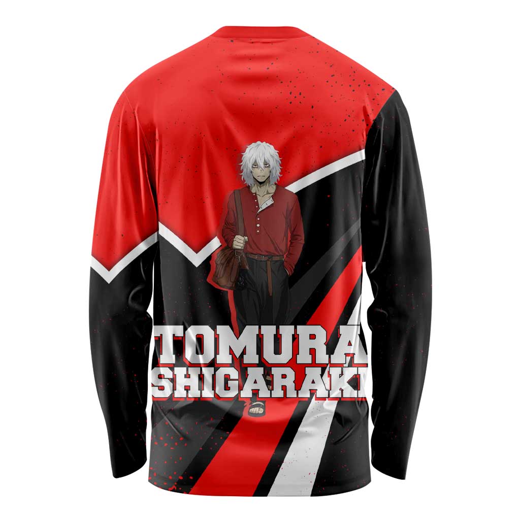 Tomura Shigaraki My Hero Academia Long Sleeve Shirt Anime Grunge Splatter Graphic Style