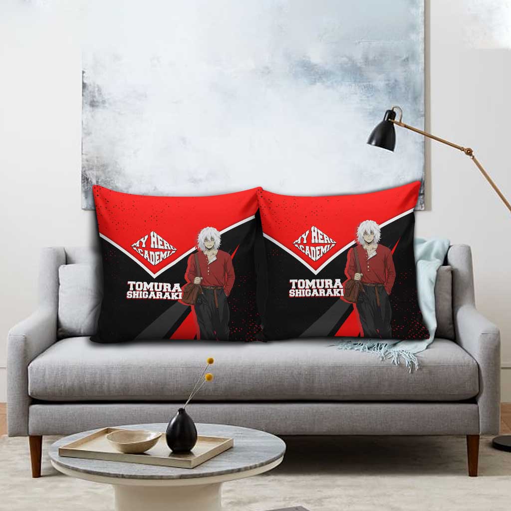 Tomura Shigaraki My Hero Academia Pillow Cover Anime Grunge Splatter Graphic Style