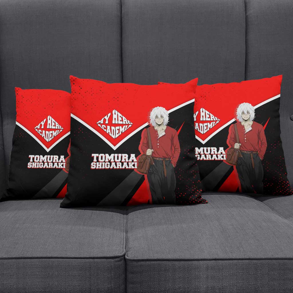 Tomura Shigaraki My Hero Academia Pillow Cover Anime Grunge Splatter Graphic Style