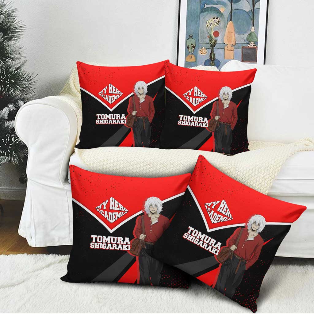 Tomura Shigaraki My Hero Academia Pillow Cover Anime Grunge Splatter Graphic Style