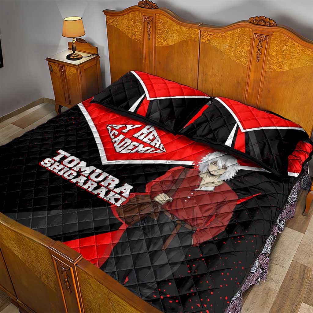 Tomura Shigaraki My Hero Academia Quilt Bed Set Anime Grunge Splatter Graphic Style
