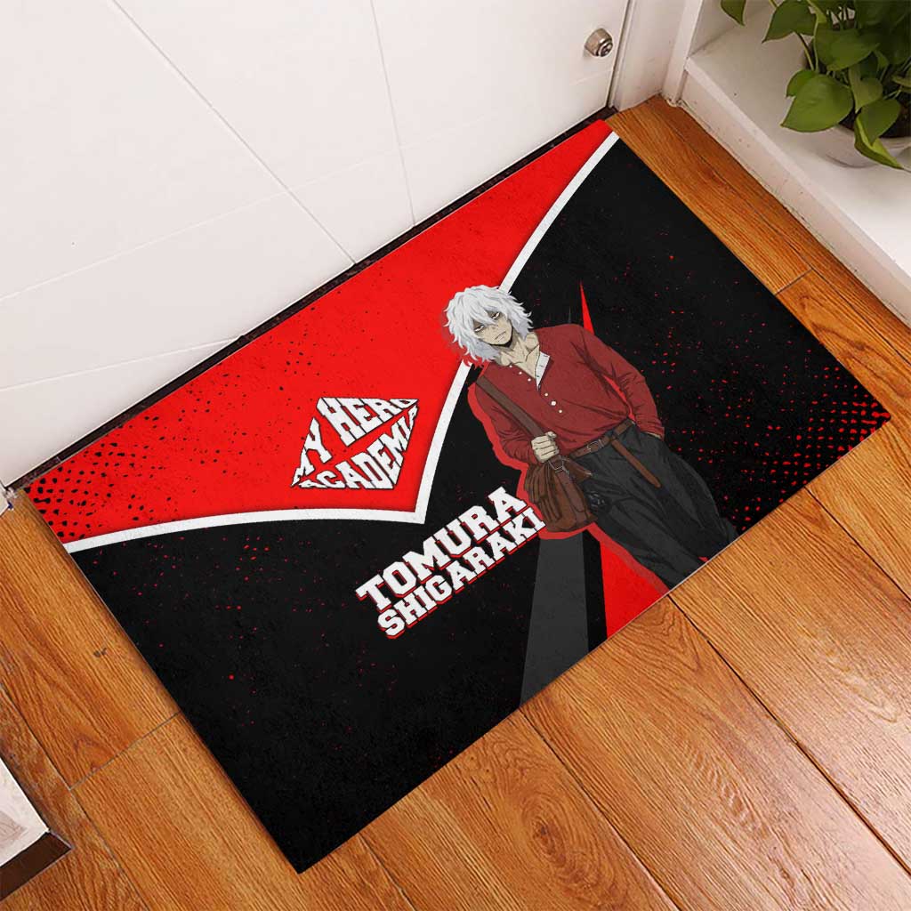 Tomura Shigaraki My Hero Academia Rubber Doormat Anime Grunge Splatter Graphic Style