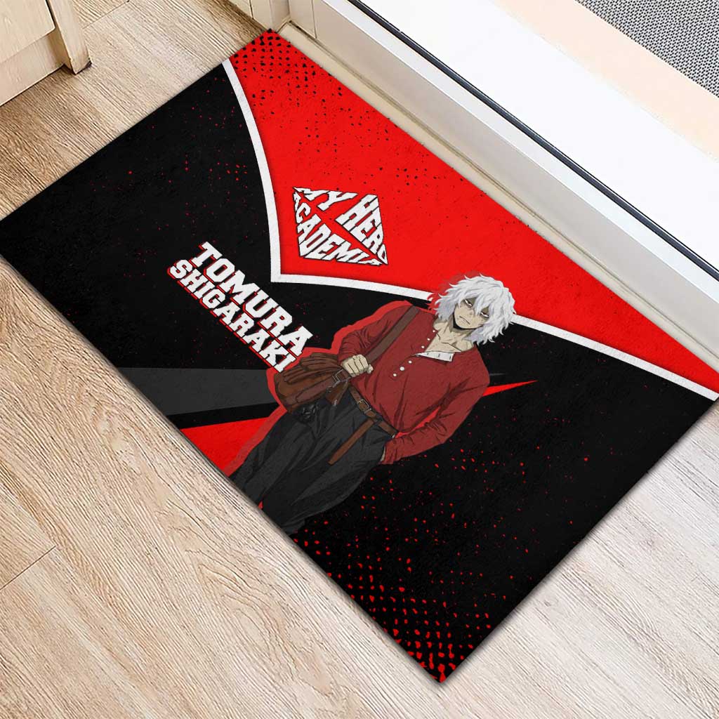 Tomura Shigaraki My Hero Academia Rubber Doormat Anime Grunge Splatter Graphic Style