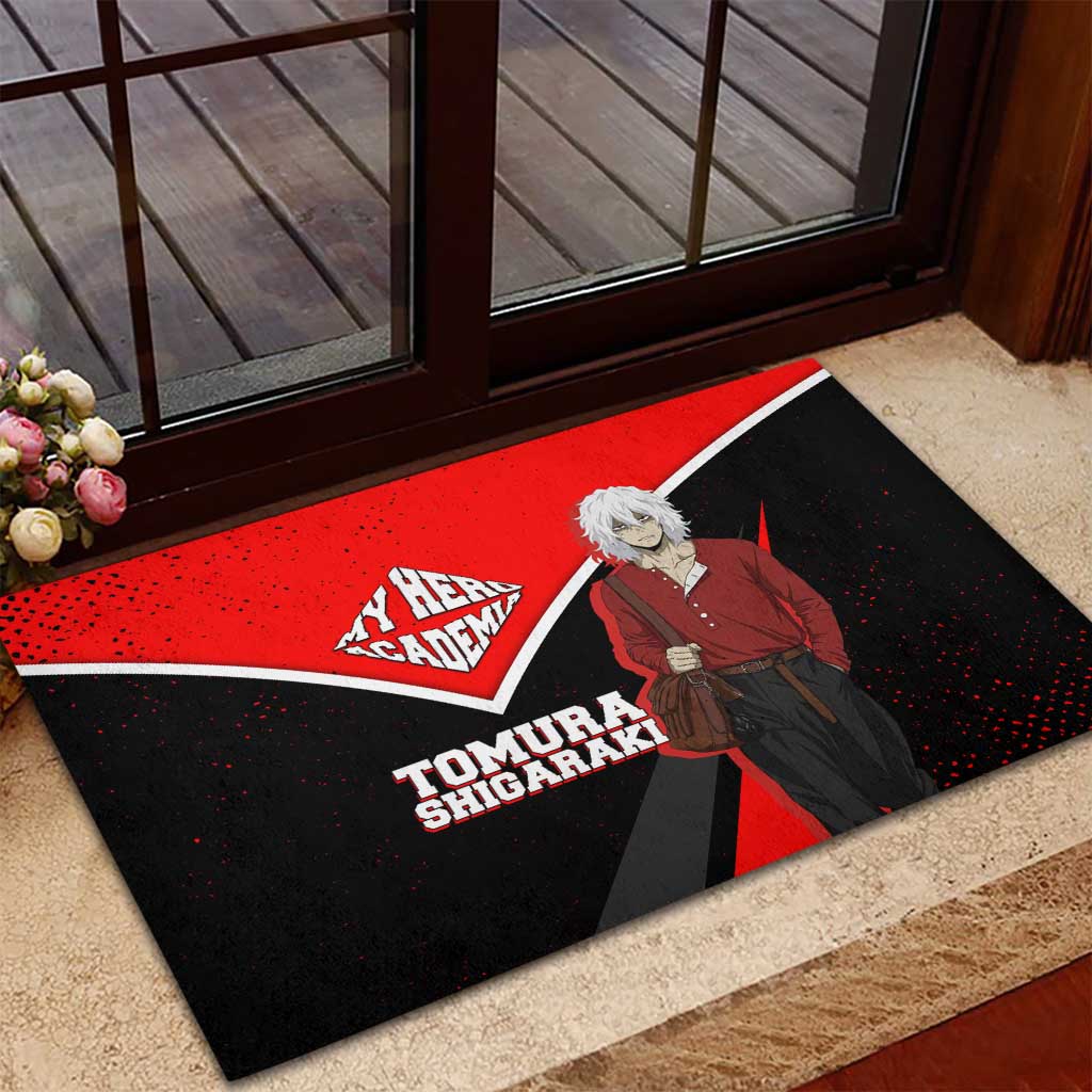 Tomura Shigaraki My Hero Academia Rubber Doormat Anime Grunge Splatter Graphic Style