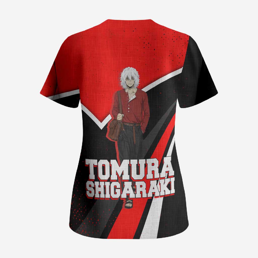 Tomura Shigaraki My Hero Academia Scrub Top Anime Grunge Splatter Graphic Style