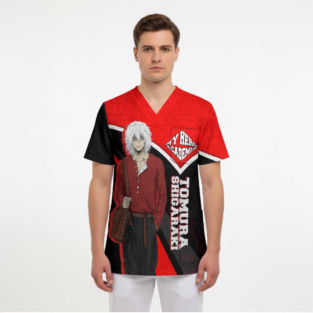 Tomura Shigaraki My Hero Academia Scrub Top Anime Grunge Splatter Graphic Style