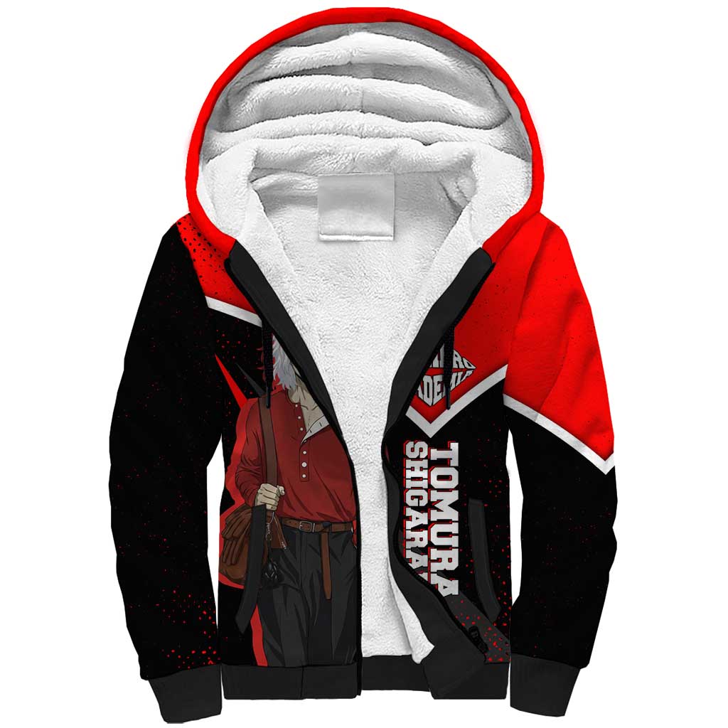 Tomura Shigaraki My Hero Academia Sherpa Hoodie Anime Grunge Splatter Graphic Style