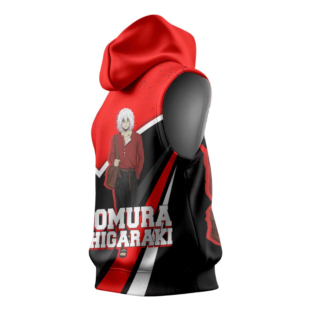 Tomura Shigaraki My Hero Academia Sleeveless Hoodie Anime Grunge Splatter Graphic Style