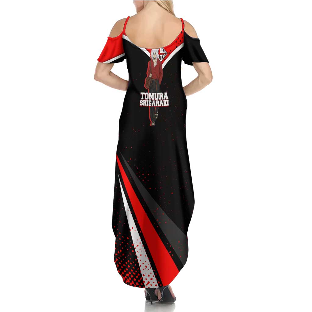 Tomura Shigaraki My Hero Academia Summer Maxi Dress Anime Grunge Splatter Graphic Style