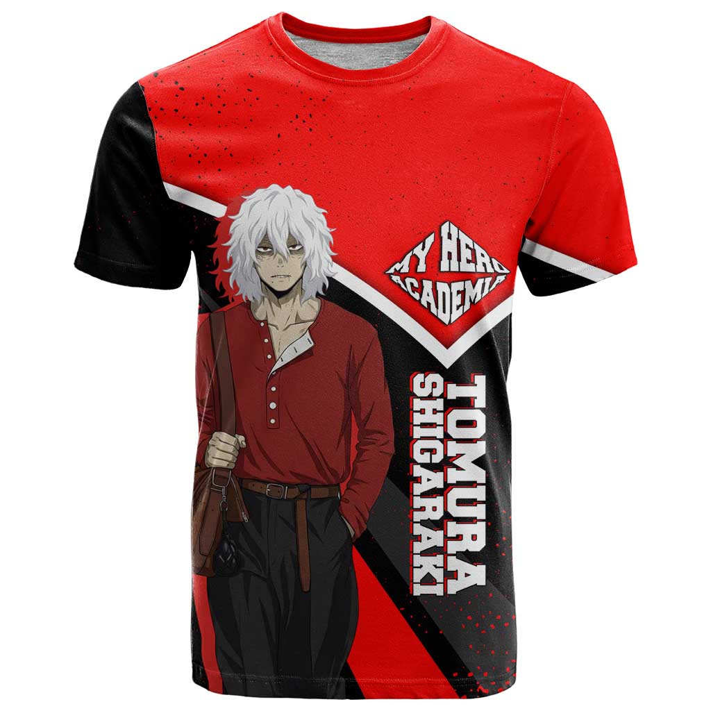 Tomura Shigaraki My Hero Academia T Shirt Anime Grunge Splatter Graphic Style