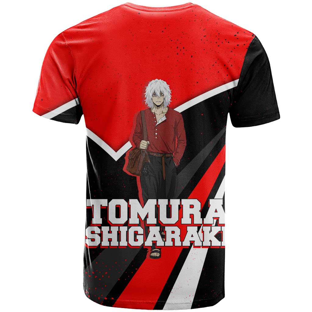 Tomura Shigaraki My Hero Academia T Shirt Anime Grunge Splatter Graphic Style