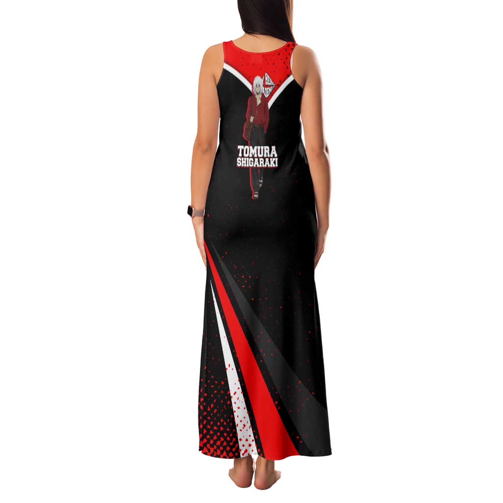 Tomura Shigaraki My Hero Academia Tank Maxi Dress Anime Grunge Splatter Graphic Style