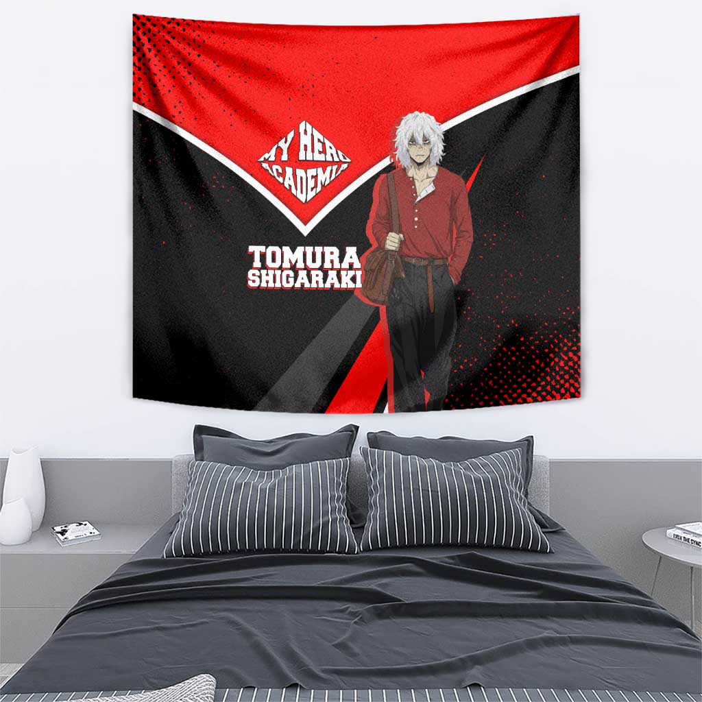 Tomura Shigaraki My Hero Academia Tapestry Anime Grunge Splatter Graphic Style