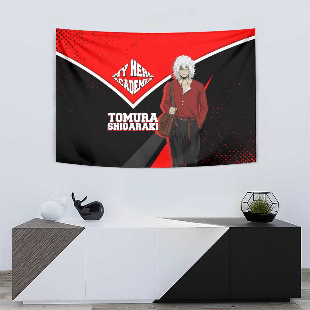 Tomura Shigaraki My Hero Academia Tapestry Anime Grunge Splatter Graphic Style