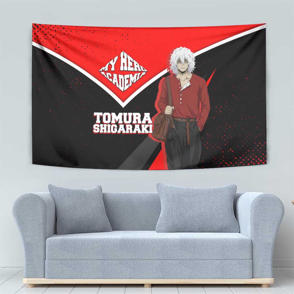 Tomura Shigaraki My Hero Academia Tapestry Anime Grunge Splatter Graphic Style