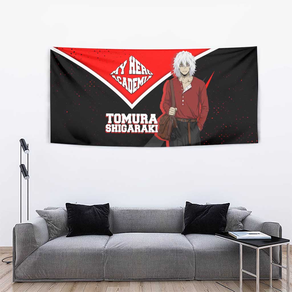 Tomura Shigaraki My Hero Academia Tapestry Anime Grunge Splatter Graphic Style