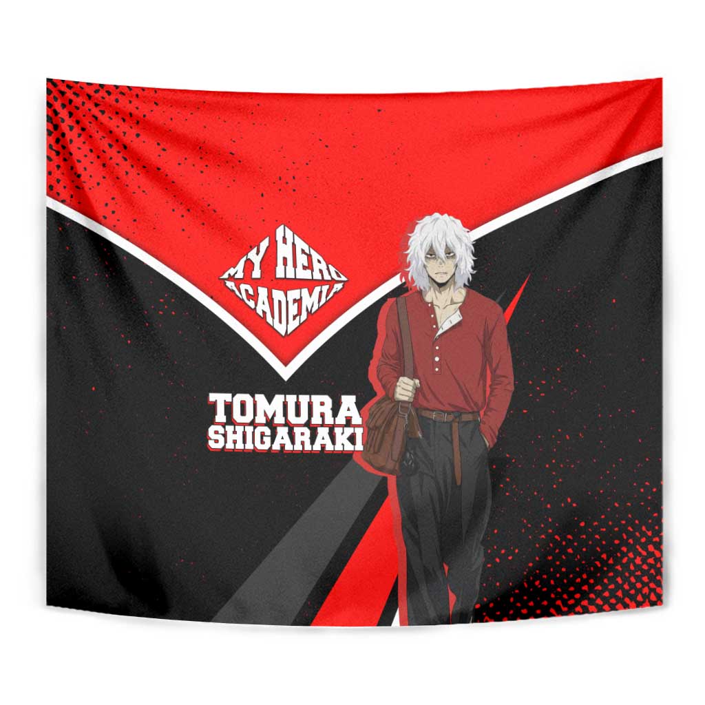 Tomura Shigaraki My Hero Academia Tapestry Anime Grunge Splatter Graphic Style