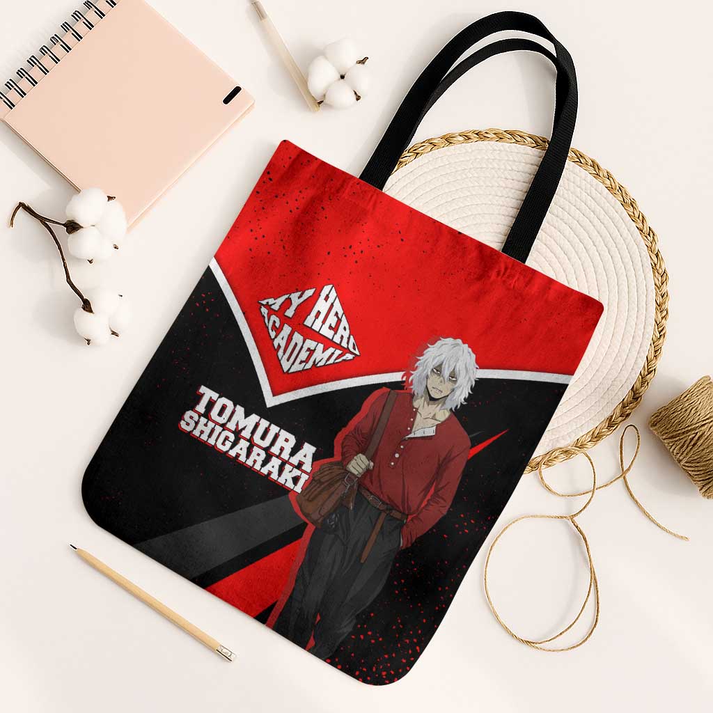 Tomura Shigaraki My Hero Academia Tote Bag Anime Grunge Splatter Graphic Style