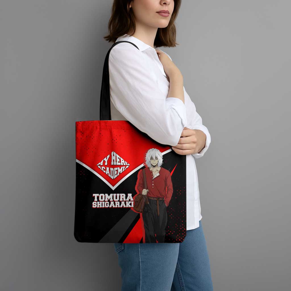 Tomura Shigaraki My Hero Academia Tote Bag Anime Grunge Splatter Graphic Style