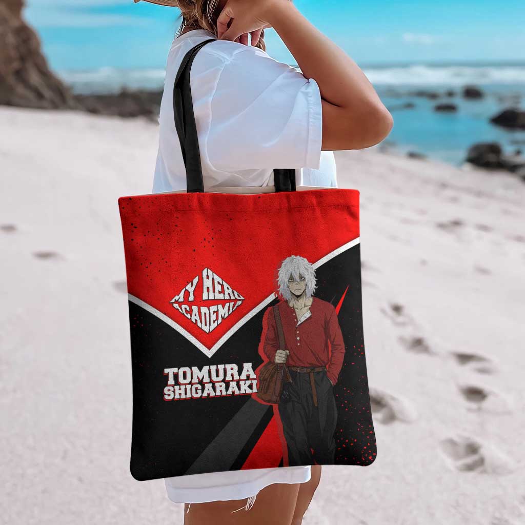 Tomura Shigaraki My Hero Academia Tote Bag Anime Grunge Splatter Graphic Style