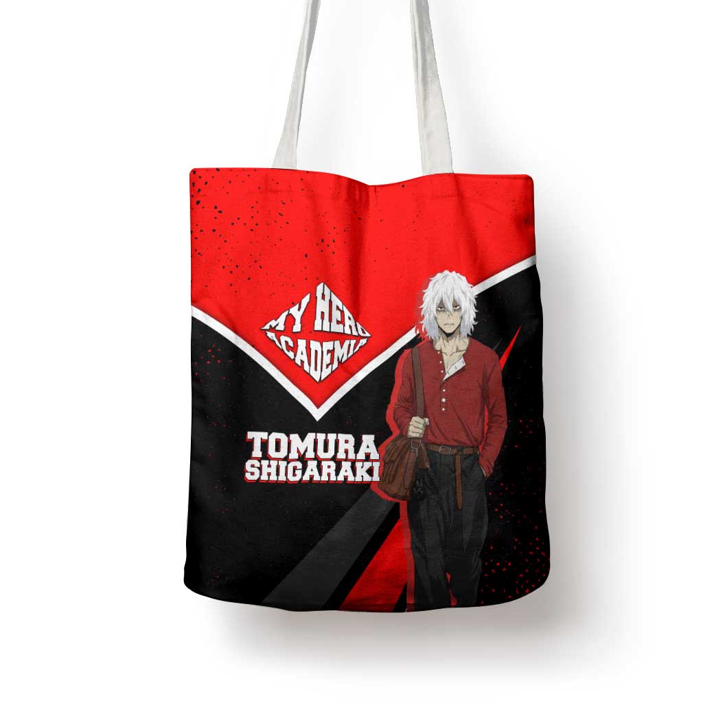 Tomura Shigaraki My Hero Academia Tote Bag Anime Grunge Splatter Graphic Style