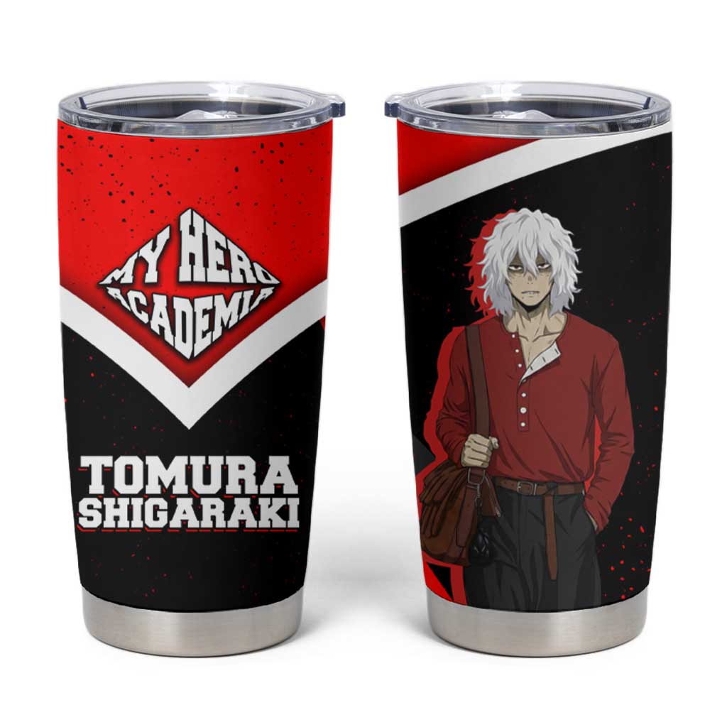 Tomura Shigaraki My Hero Academia Tumbler Cup Anime Grunge Splatter Graphic Style