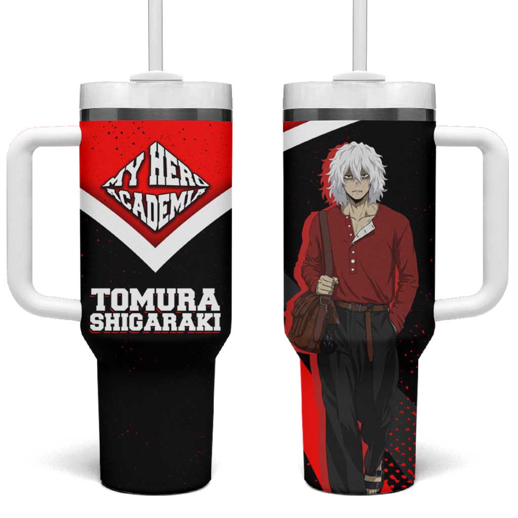 Tomura Shigaraki My Hero Academia Tumbler With Handle Anime Grunge Splatter Graphic Style