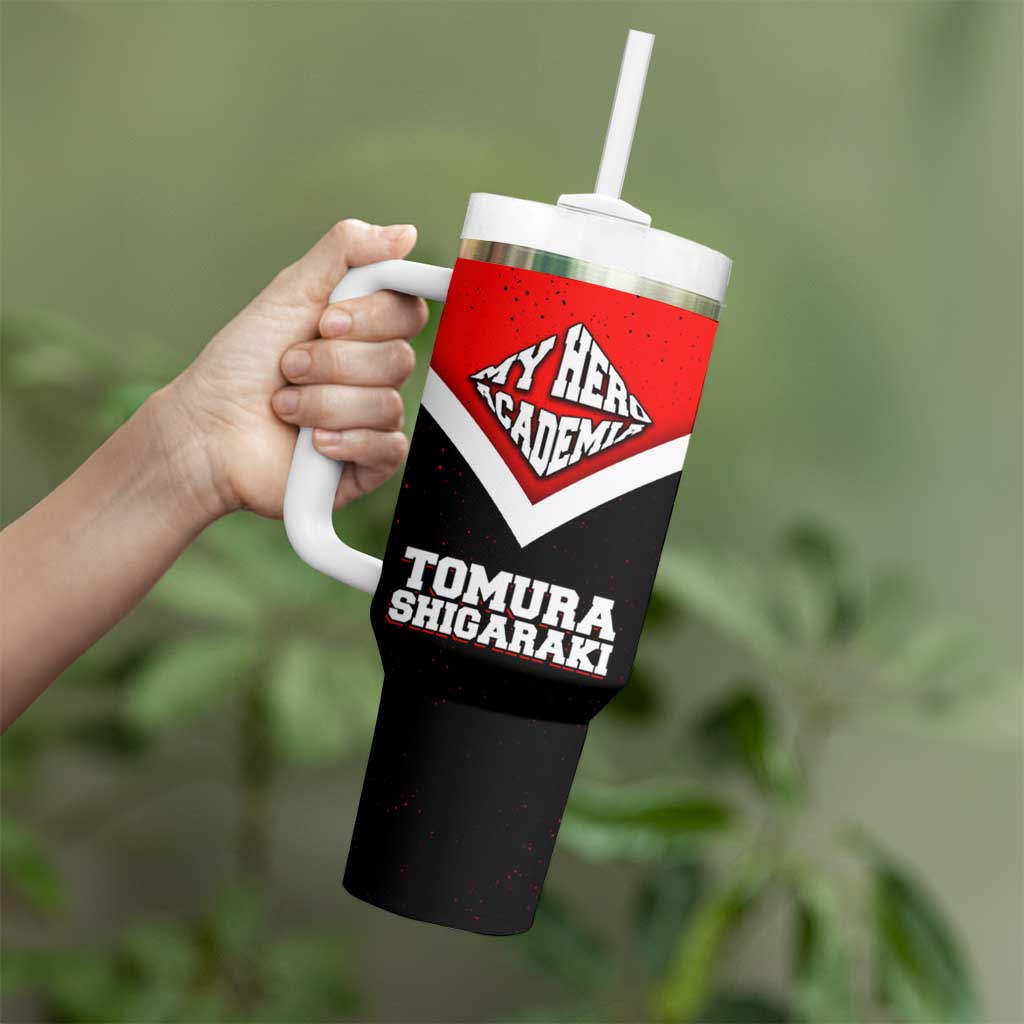 Tomura Shigaraki My Hero Academia Tumbler With Handle Anime Grunge Splatter Graphic Style