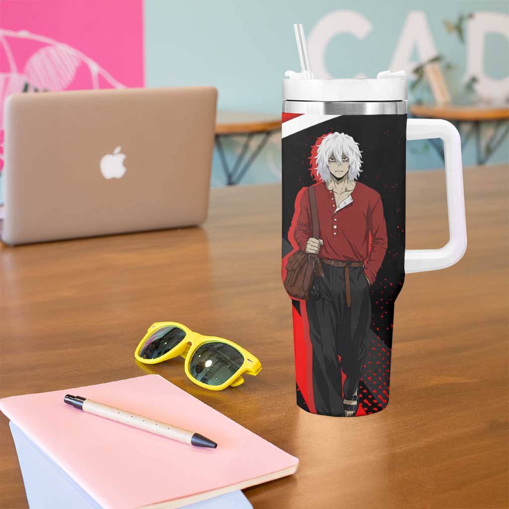 Tomura Shigaraki My Hero Academia Tumbler With Handle Anime Grunge Splatter Graphic Style