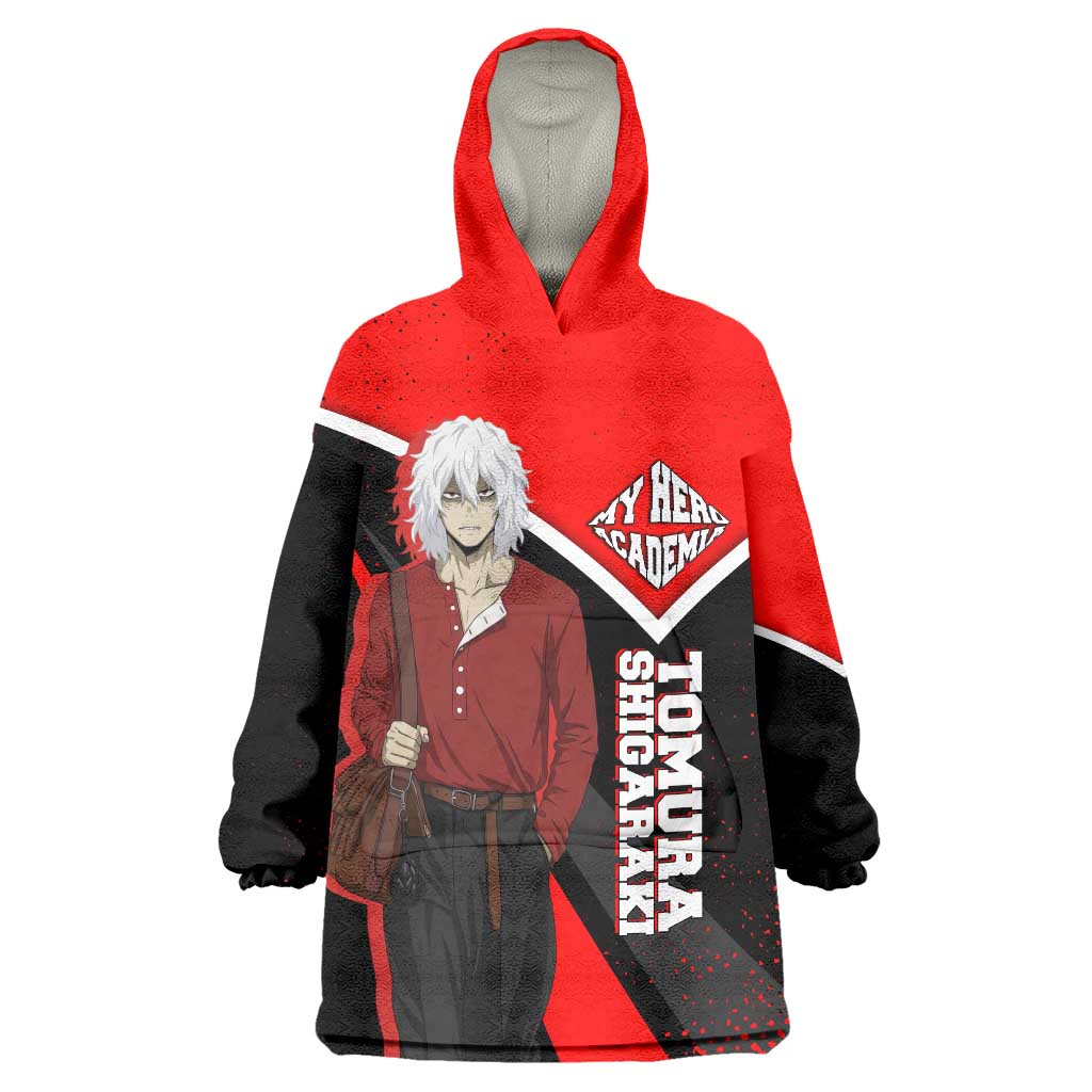 Tomura Shigaraki My Hero Academia Wearable Blanket Hoodie Anime Grunge Splatter Graphic Style