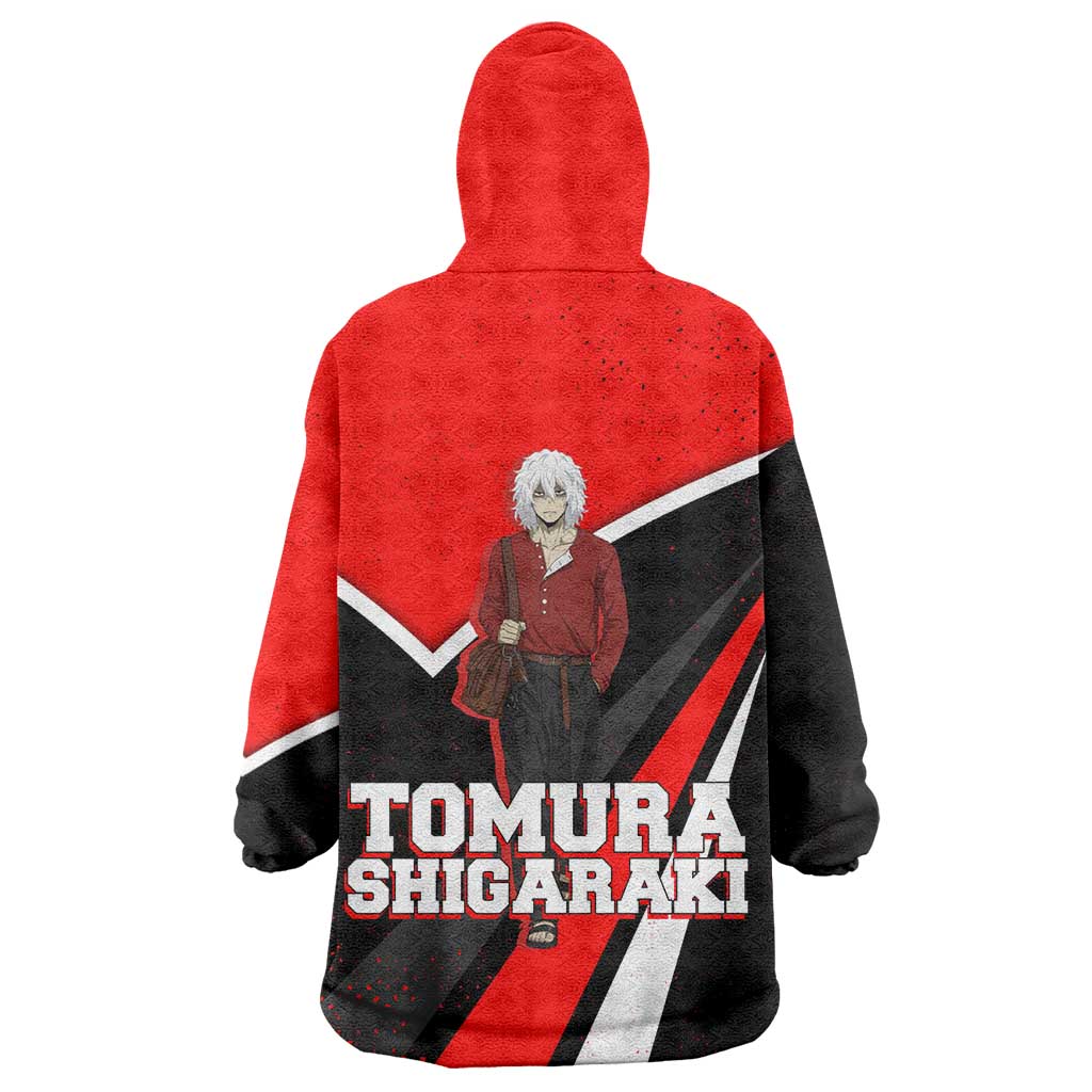 Tomura Shigaraki My Hero Academia Wearable Blanket Hoodie Anime Grunge Splatter Graphic Style