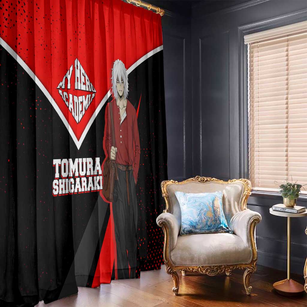 Tomura Shigaraki My Hero Academia Window Curtain Anime Grunge Splatter Graphic Style