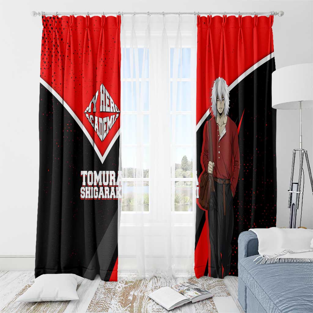 Tomura Shigaraki My Hero Academia Window Curtain Anime Grunge Splatter Graphic Style