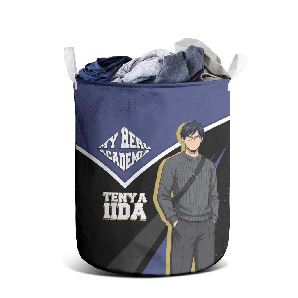 Tenya Iida My Hero Academia Laundry Basket Anime Grunge Splatter Graphic Style