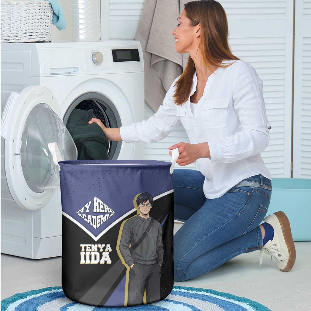 Tenya Iida My Hero Academia Laundry Basket Anime Grunge Splatter Graphic Style
