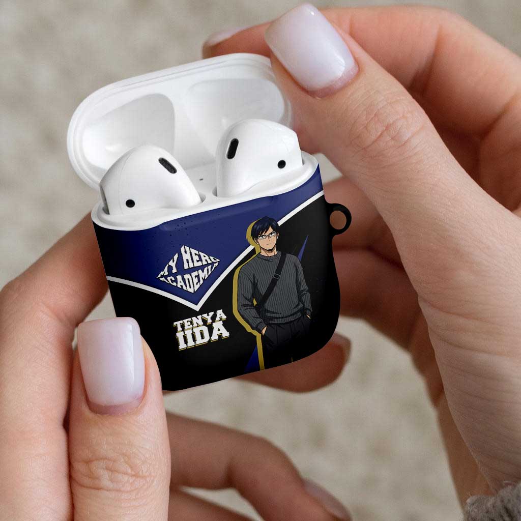 Tenya Iida My Hero Academia AirPods Case Anime Grunge Splatter Graphic Style