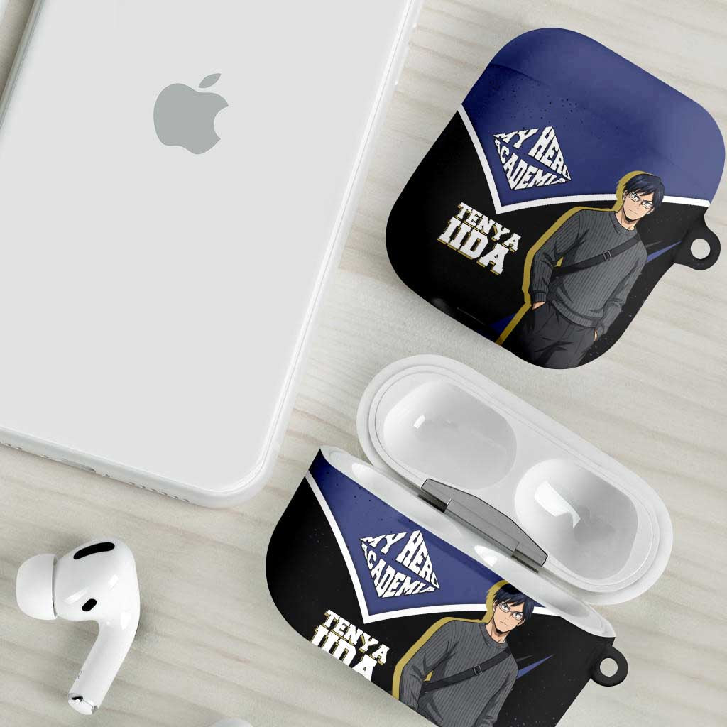 Tenya Iida My Hero Academia AirPods Case Anime Grunge Splatter Graphic Style