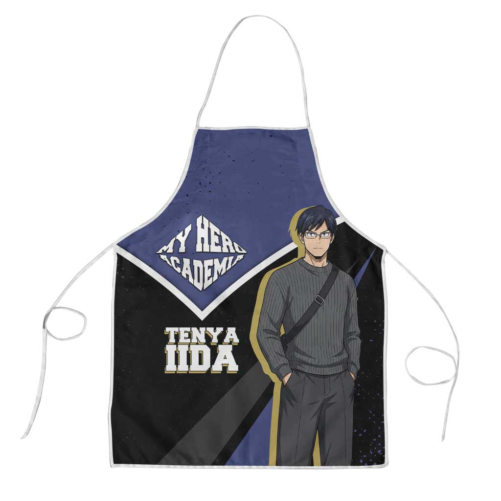 Tenya Iida My Hero Academia Apron Anime Grunge Splatter Graphic Style