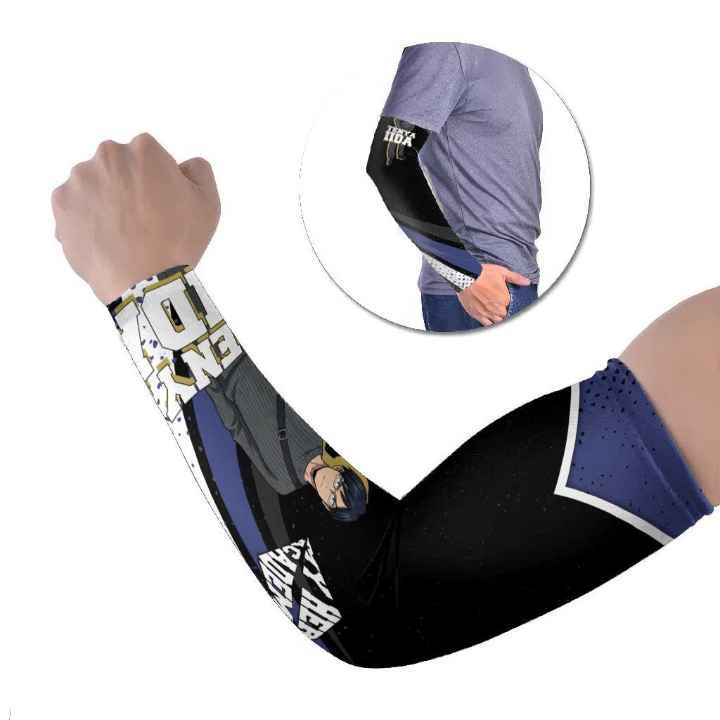 Tenya Iida My Hero Academia Arm Sleeves Anime Grunge Splatter Graphic Style