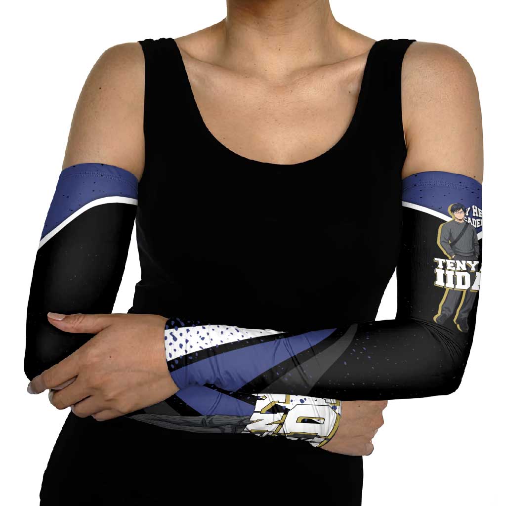 Tenya Iida My Hero Academia Arm Sleeves Anime Grunge Splatter Graphic Style