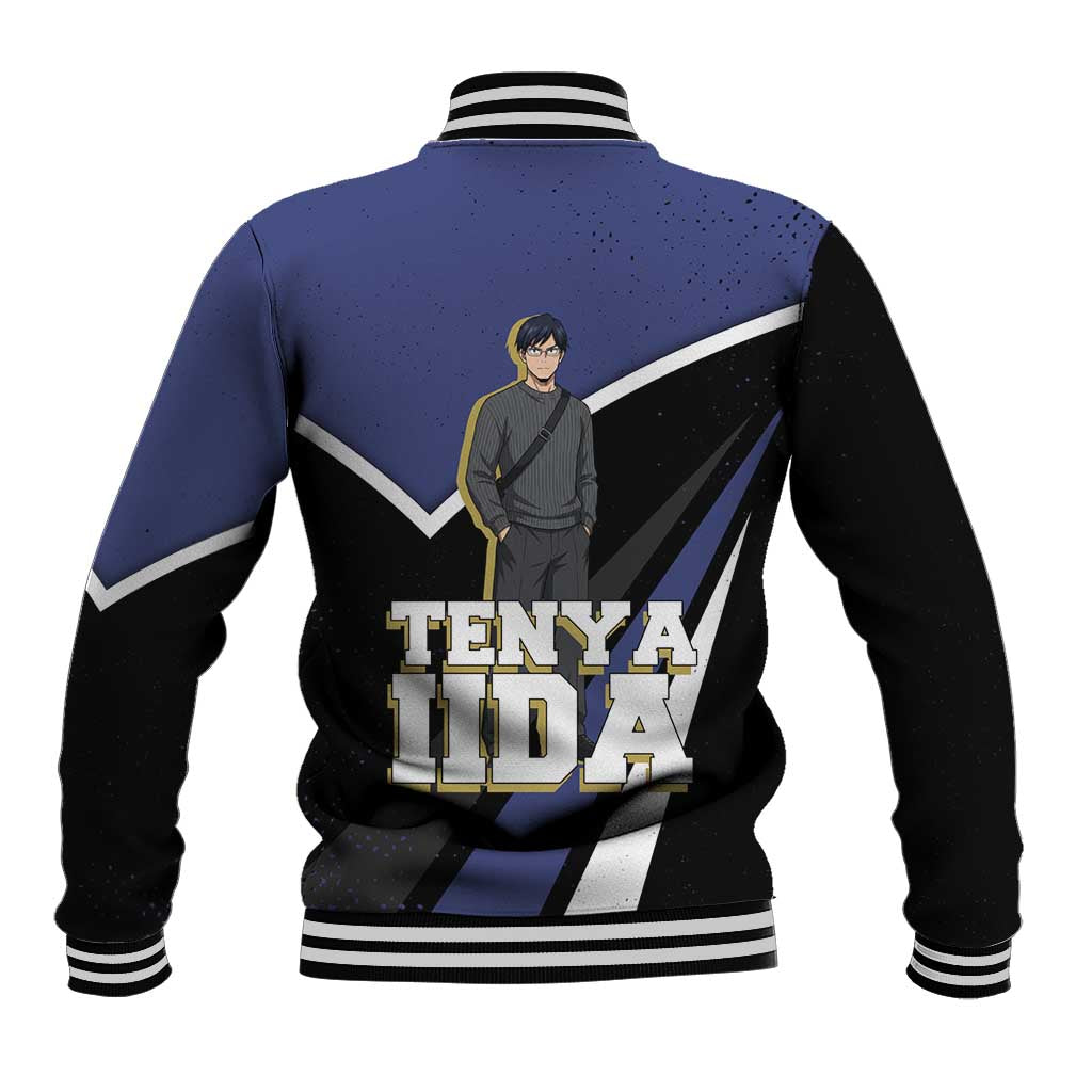 Tenya Iida My Hero Academia Baseball Jacket Anime Grunge Splatter Graphic Style