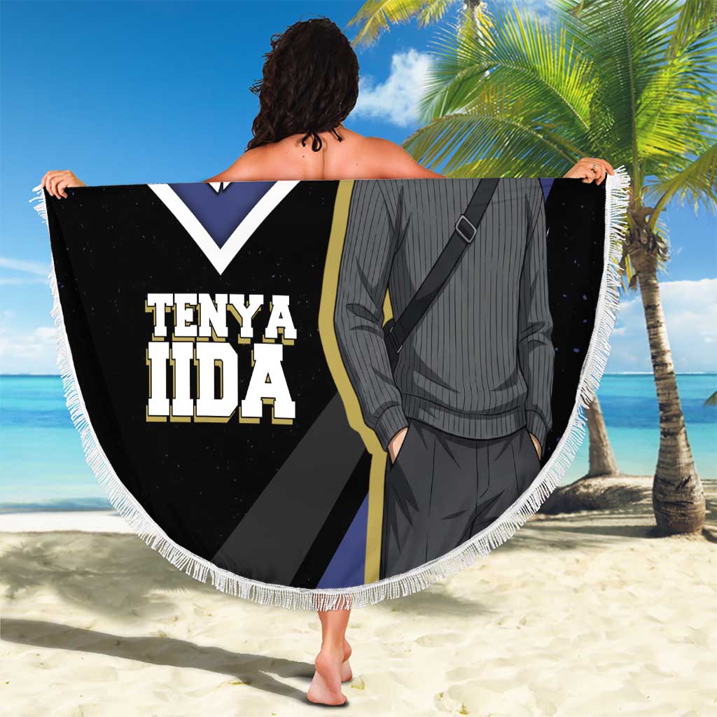 Tenya Iida My Hero Academia Beach Blanket Anime Grunge Splatter Graphic Style