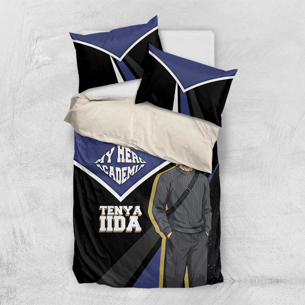 Tenya Iida My Hero Academia Bedding Set Anime Grunge Splatter Graphic Style
