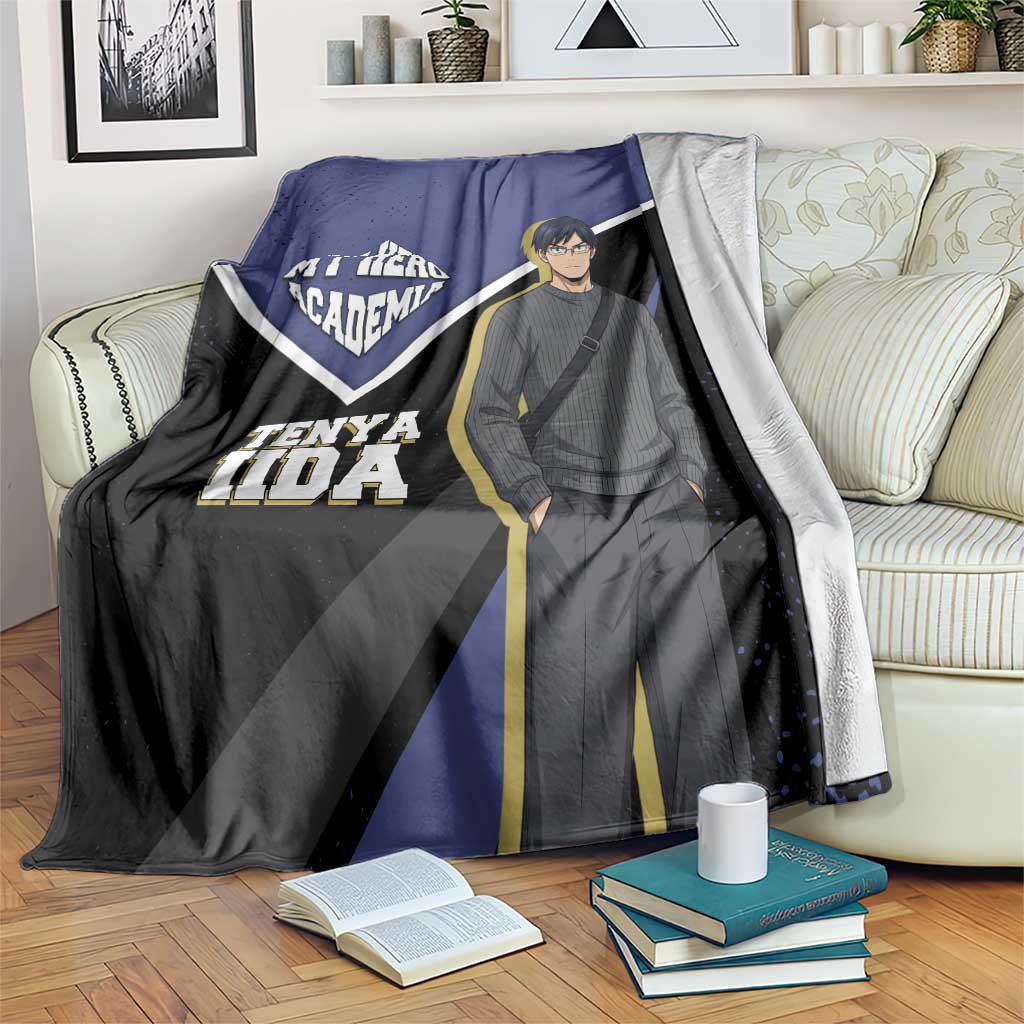 Tenya Iida My Hero Academia Blanket Anime Grunge Splatter Graphic Style