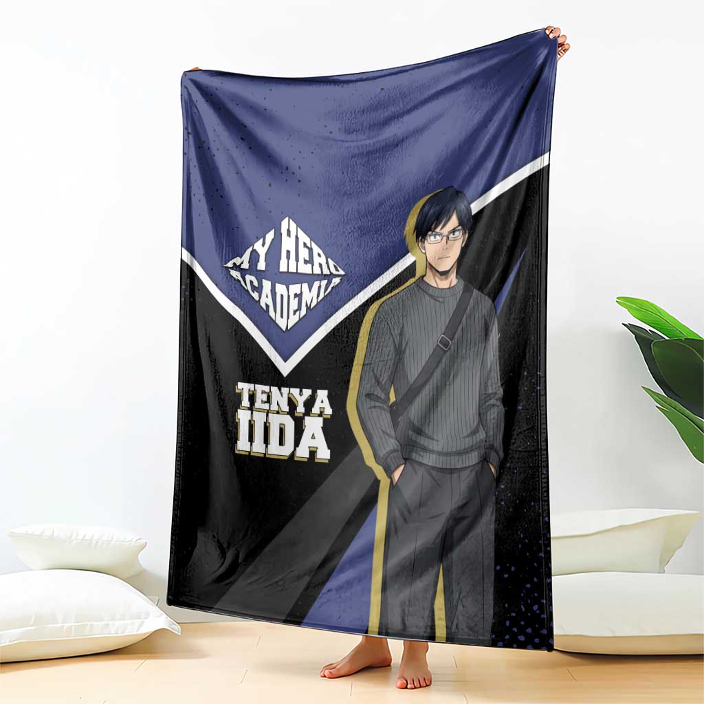 Tenya Iida My Hero Academia Blanket Anime Grunge Splatter Graphic Style