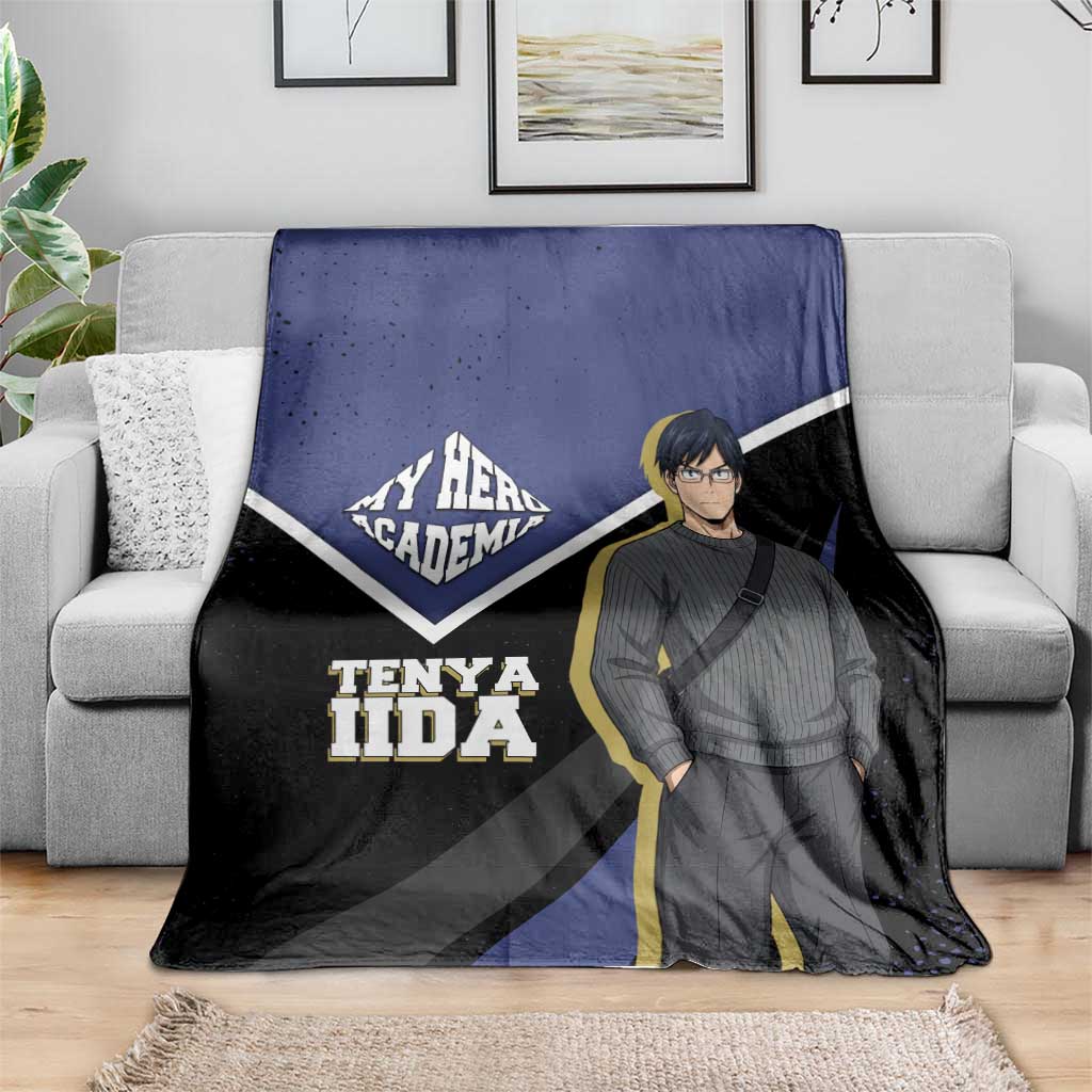 Tenya Iida My Hero Academia Blanket Anime Grunge Splatter Graphic Style