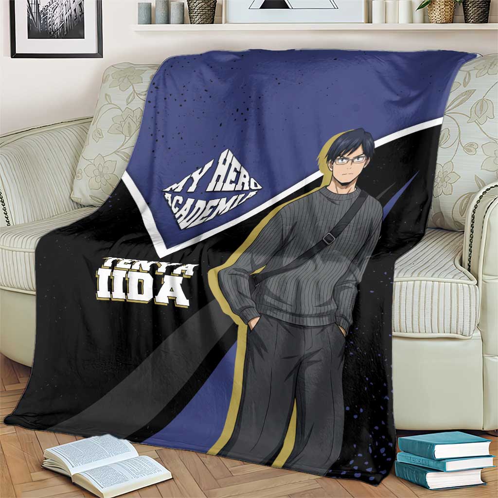 Tenya Iida My Hero Academia Blanket Anime Grunge Splatter Graphic Style