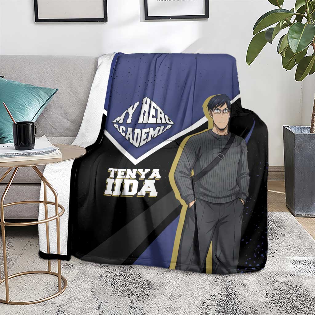 Tenya Iida My Hero Academia Blanket Anime Grunge Splatter Graphic Style